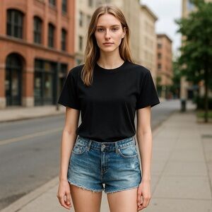 Zana Di Juniors Jean Shorts SZ 13 Stonewash Embroidered Rhinestoned Angel Wings